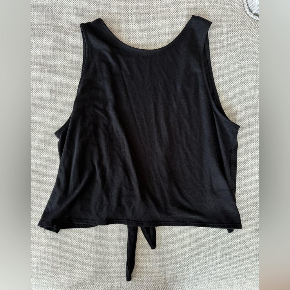 Black Backless Summer Tank - Size S